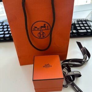 Hermes Ring Box and Shopping Bag